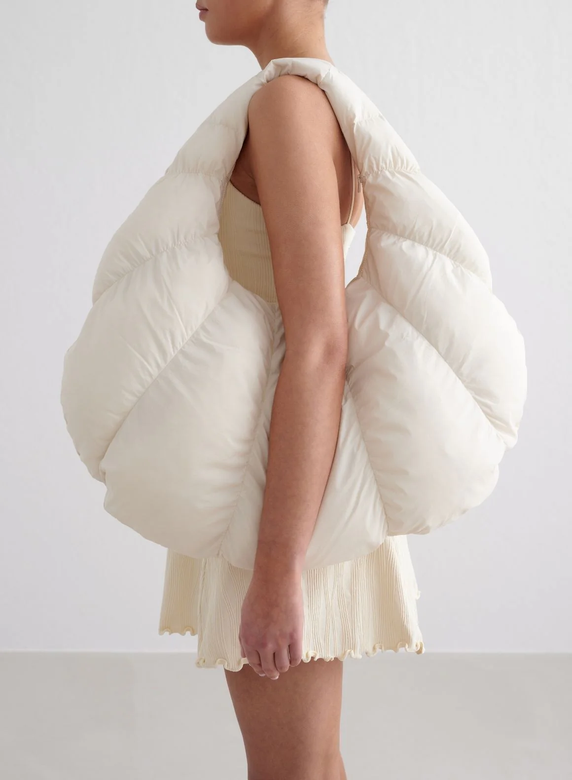 Almond White Croissant Bag