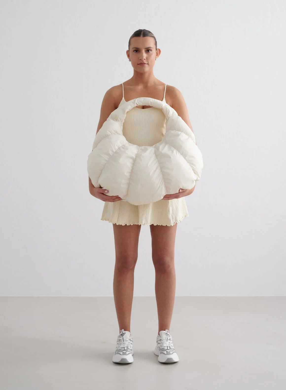 Almond White Croissant Bag - Image 2