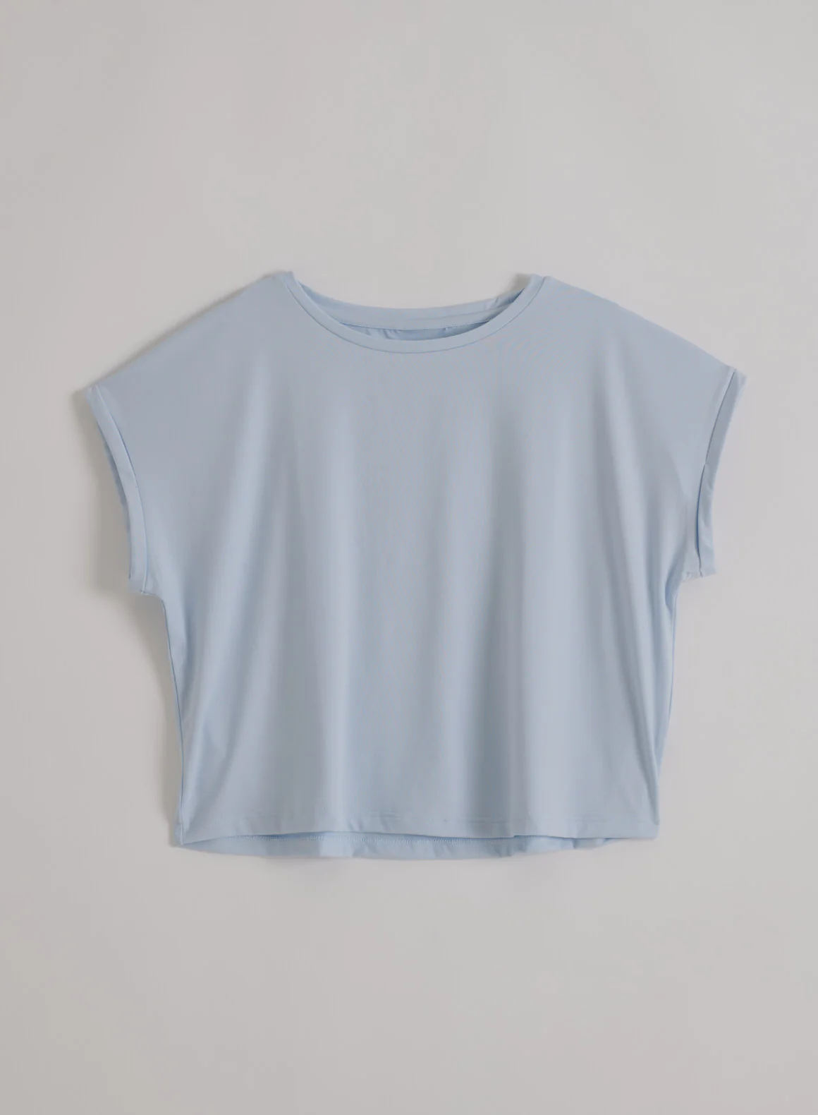 Aura Soft Basic Roll Sleeve Top - Image 4