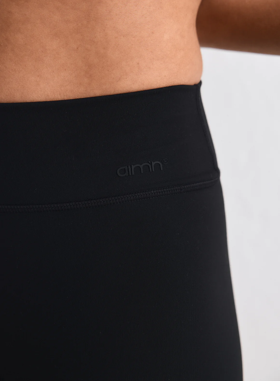 Black Sense Regular Waist Flare Tights - Image 5