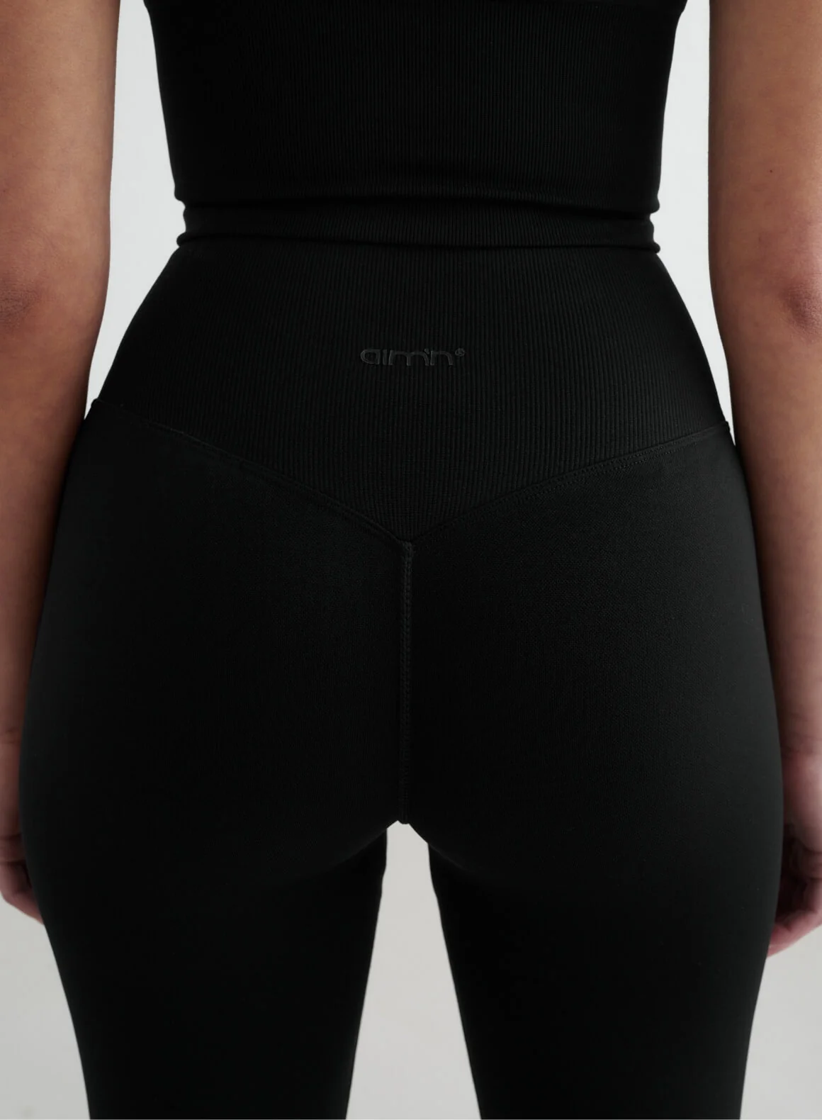 Black Shape Seamless Flare Tights - Image 16