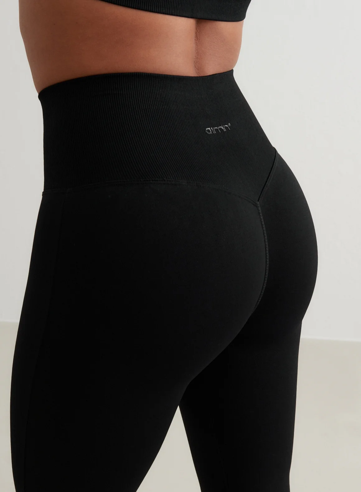 Black Shape Seamless Flare Tights - Image 45