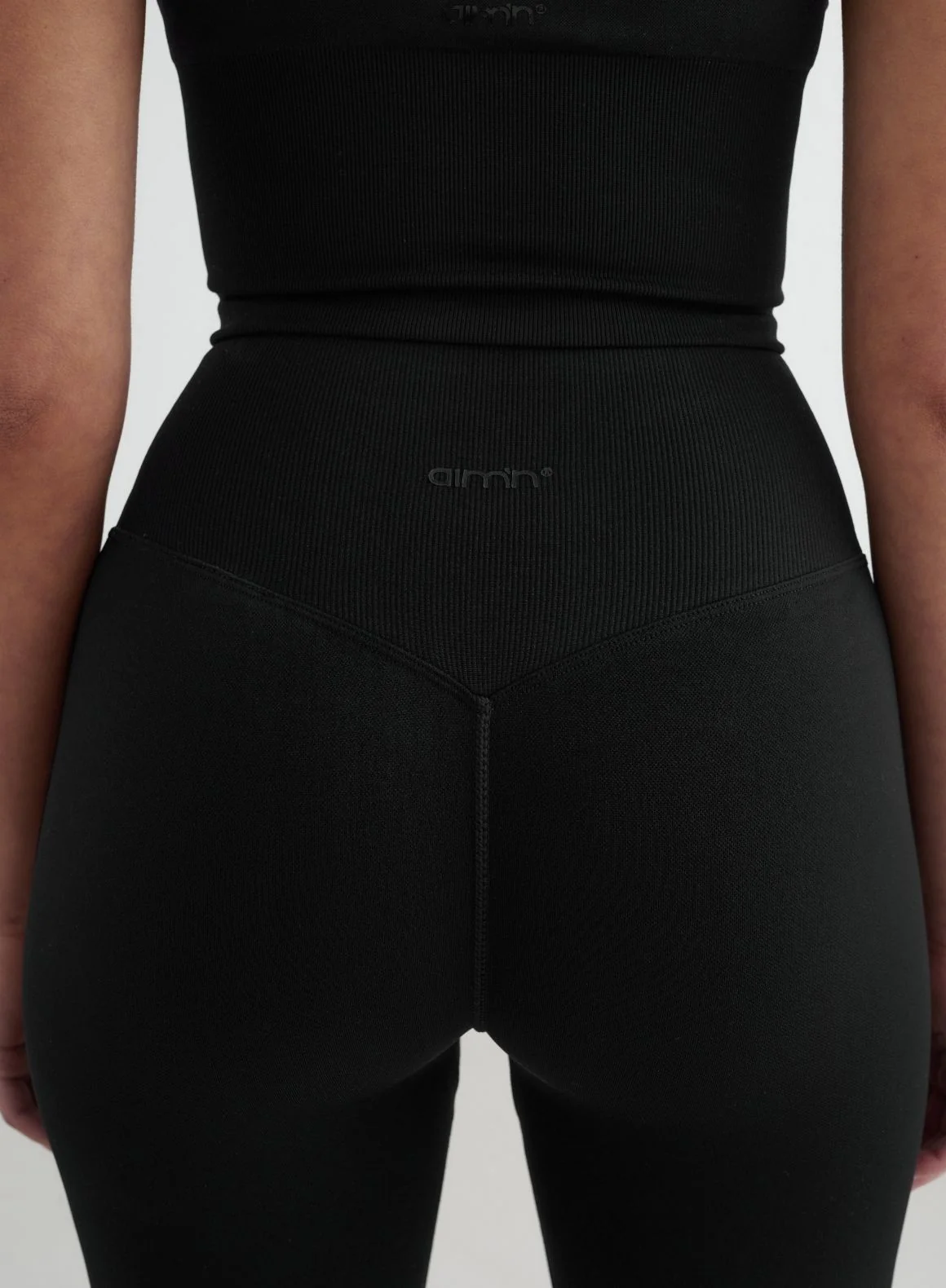 Black Shape Seamless Flare Tights - Image 6