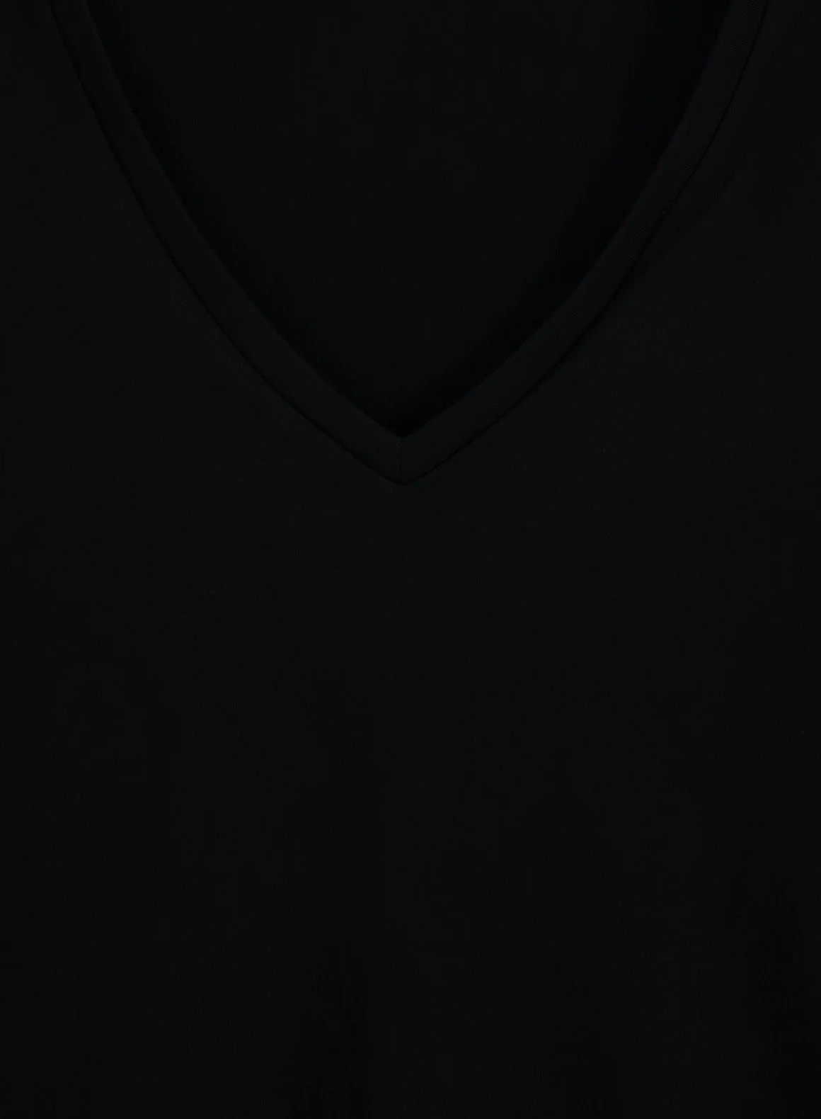 Black Soft Basic V-neck Short Sleeve - Image 8