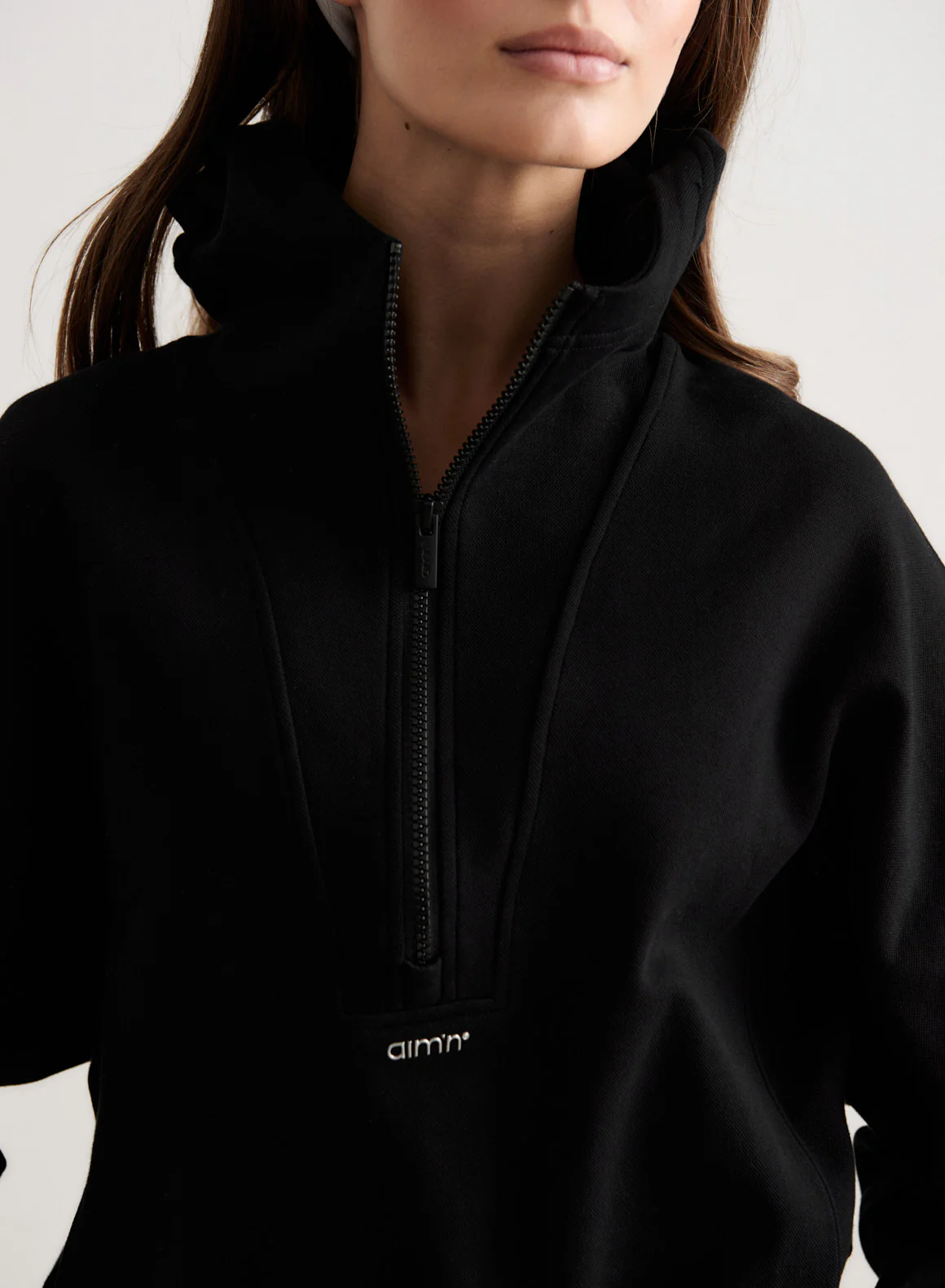 Black Sportif Half Zip Hood - Image 5