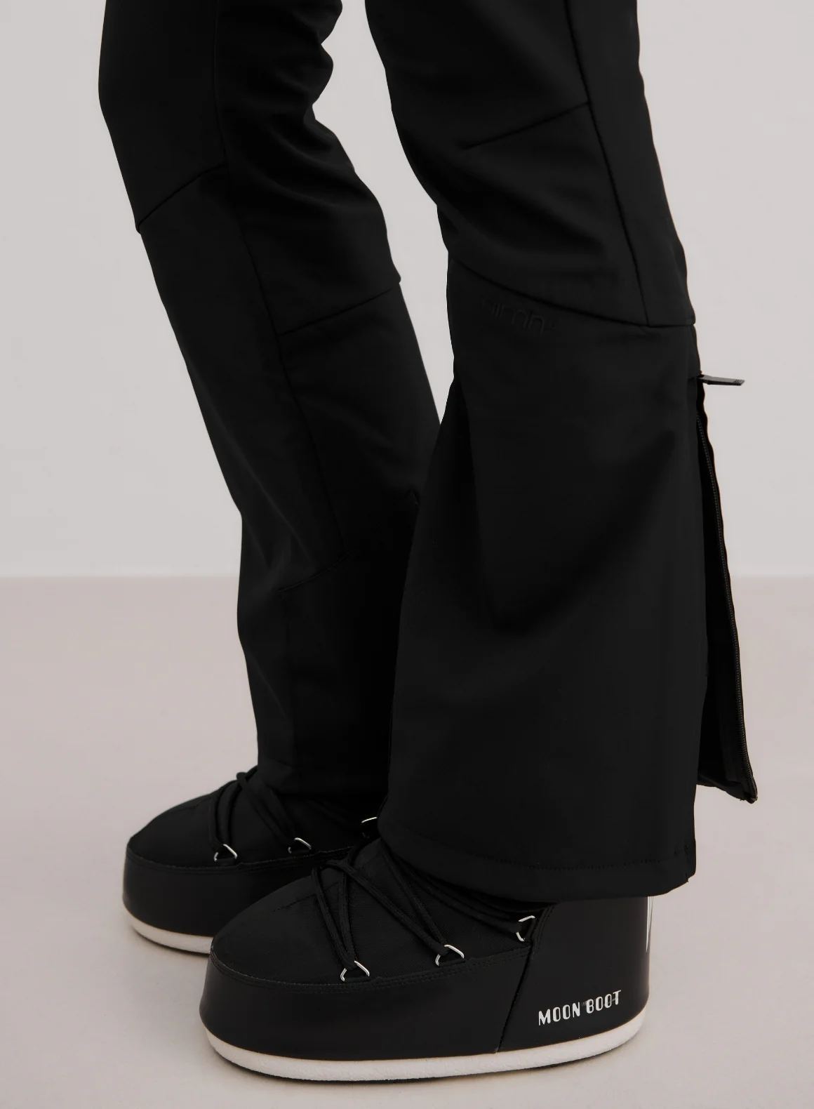 Black Stretch Thermo Bib Pants - Image 8