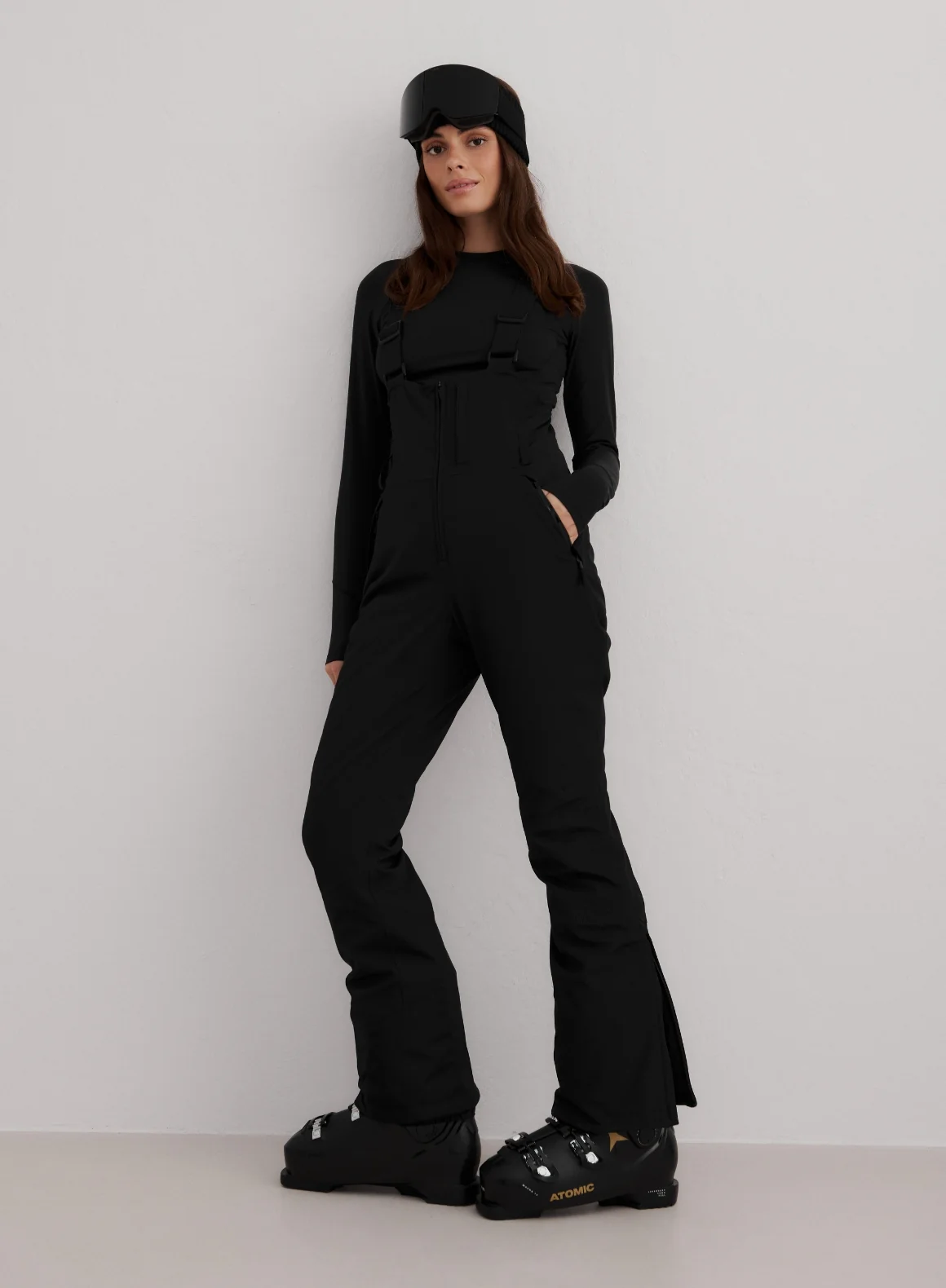 Black Vermont Padded Bib Pants