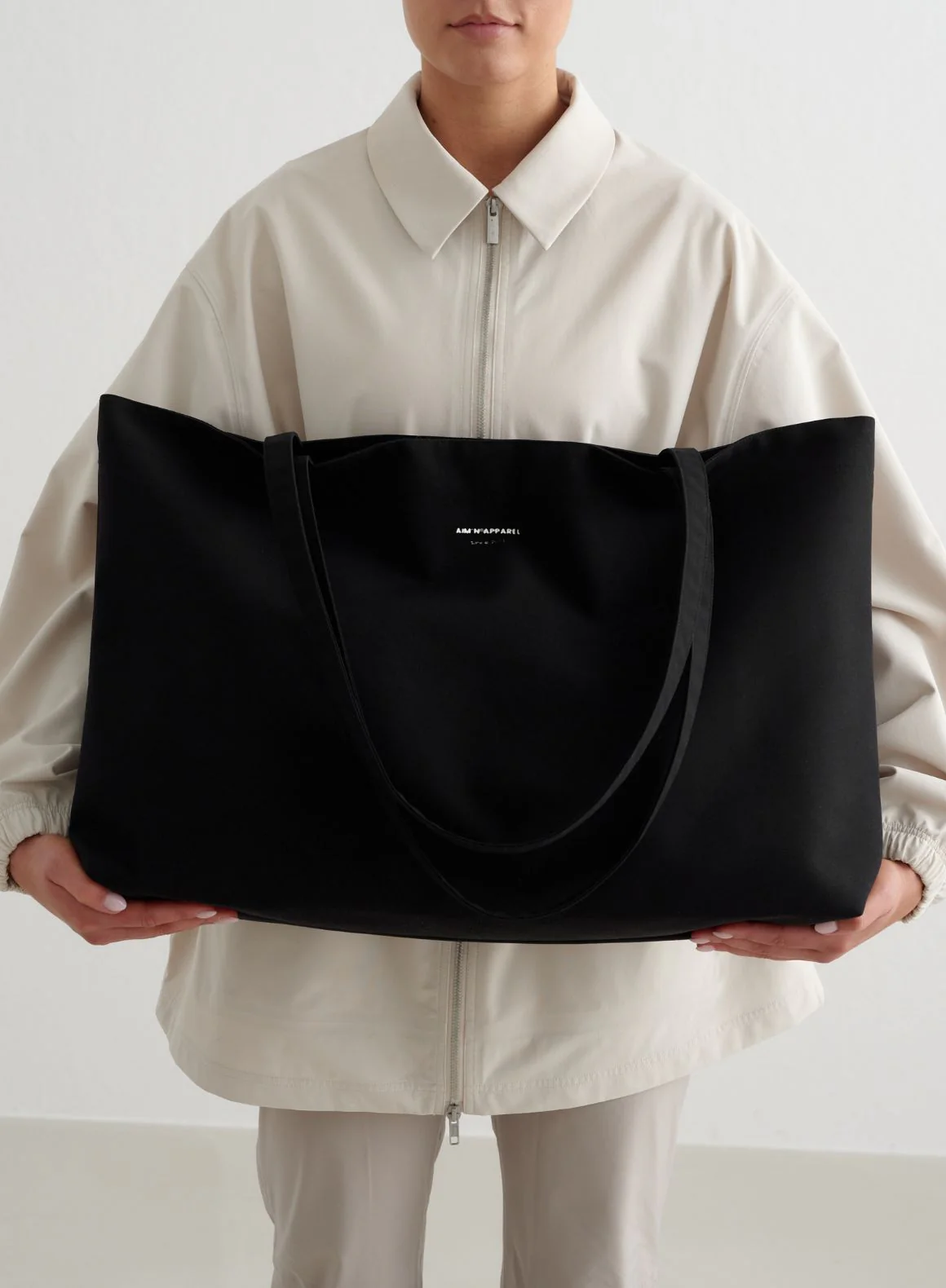 Black Waterproof Apparel Tote Bag