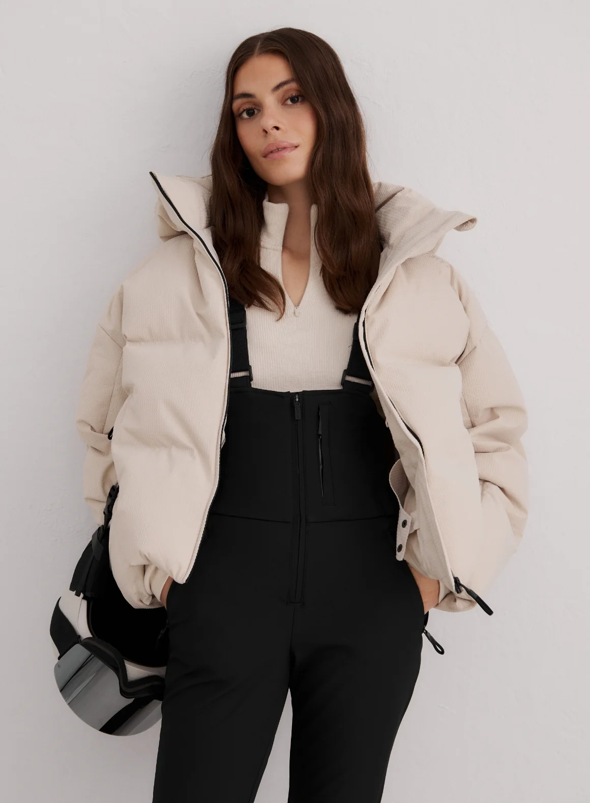 Café Au Lait Cortina Puffer Jacket - Image 2