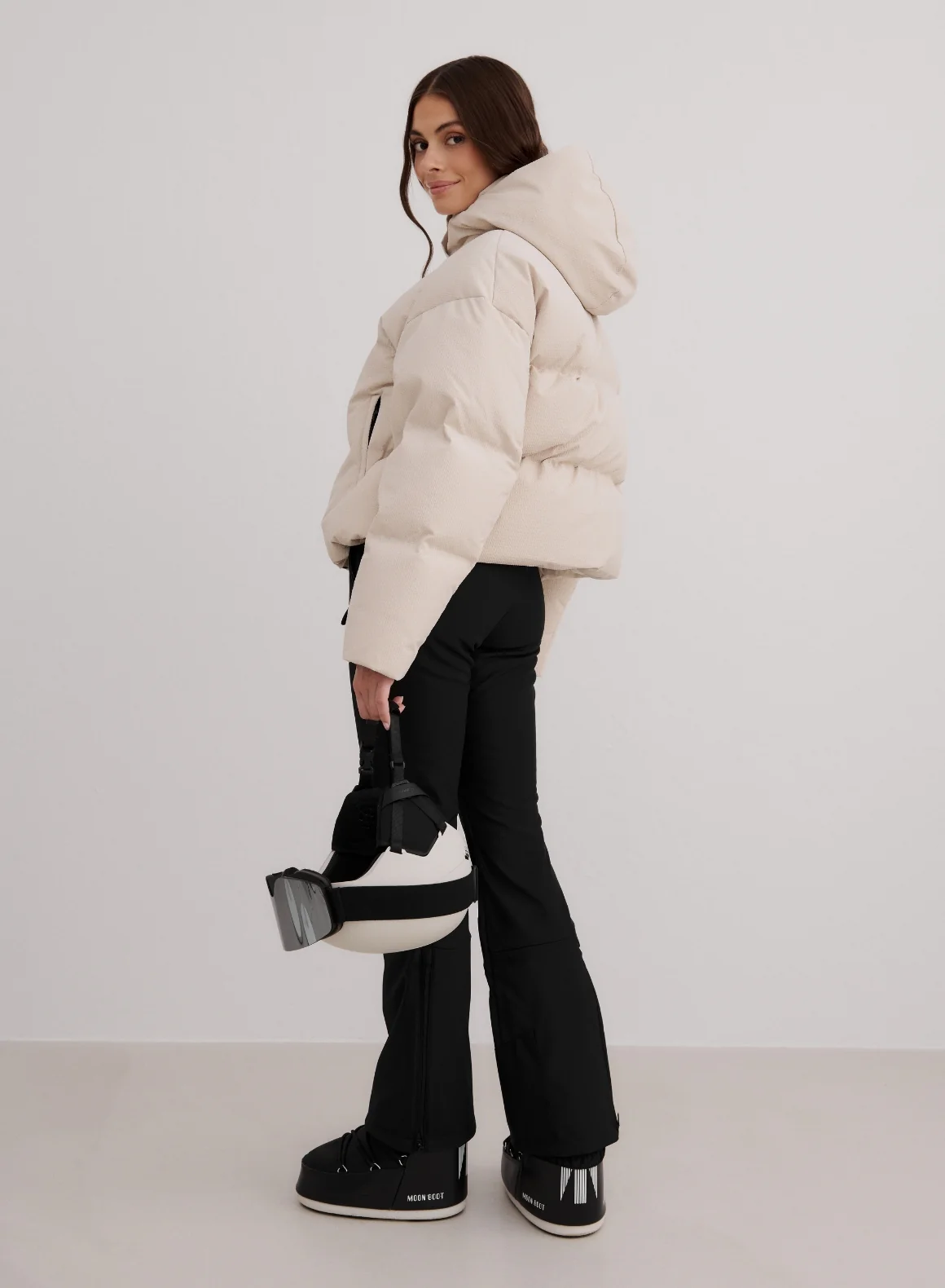 Café Au Lait Cortina Puffer Jacket - Image 3
