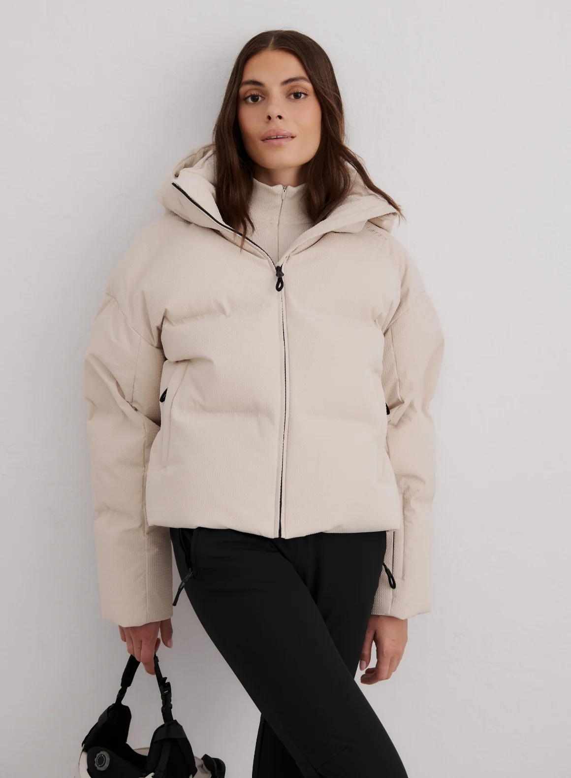Café Au Lait Cortina Puffer Jacket - Image 4