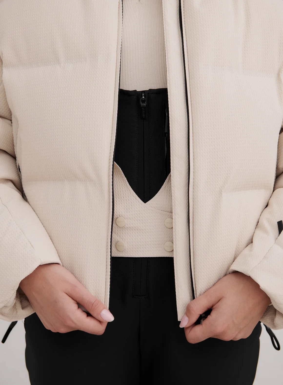 Café Au Lait Cortina Puffer Jacket - Image 8