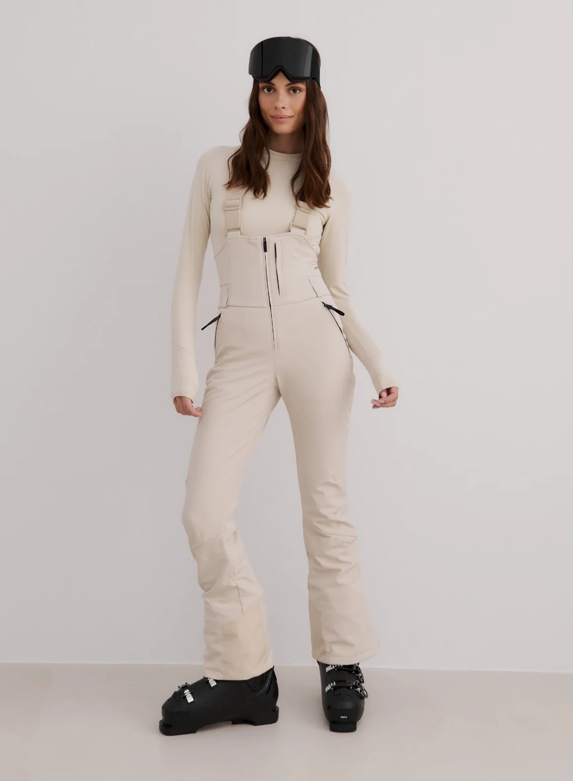 Café Au Lait Stretch Thermo Bib Pants - Image 2