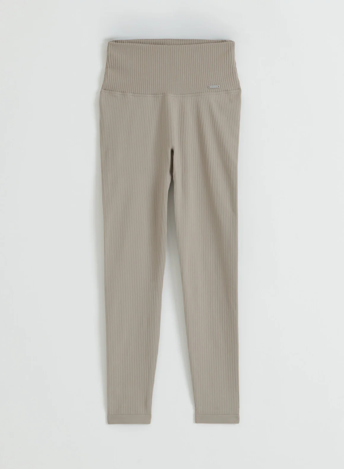 Dark Clay Ribbed Seamless Tights - Image 6