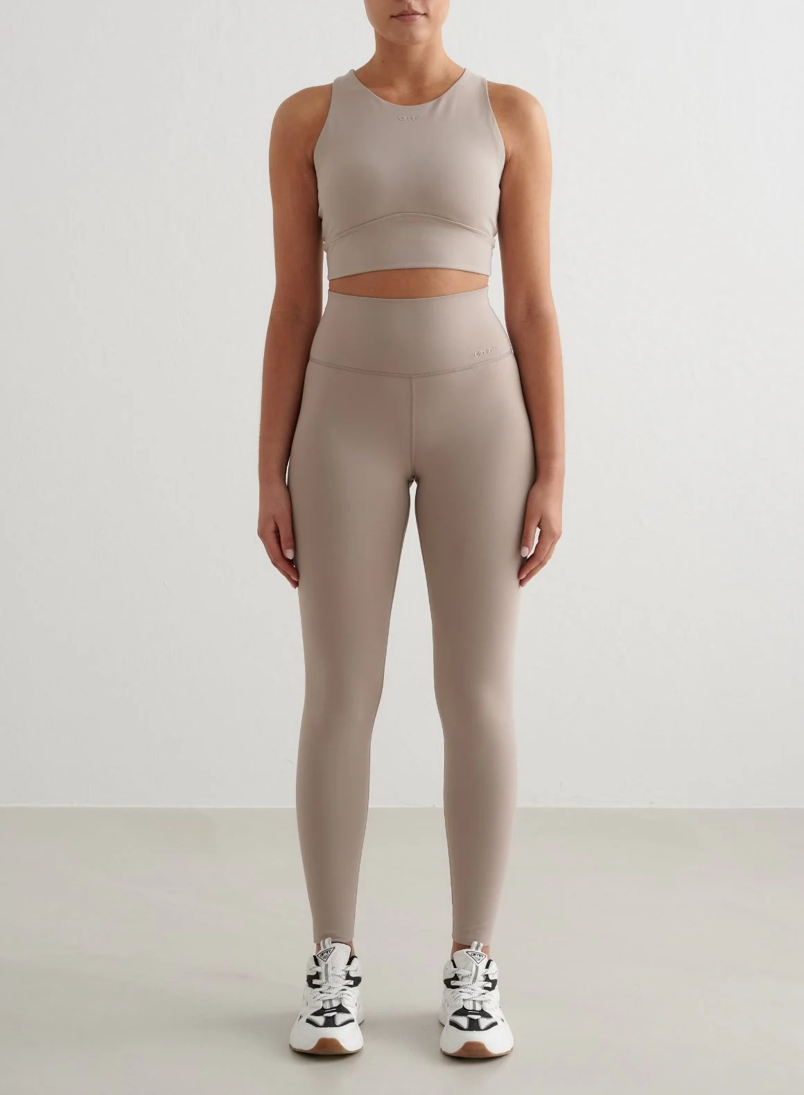Dark Clay Sense Tights & Sports Bra Set
