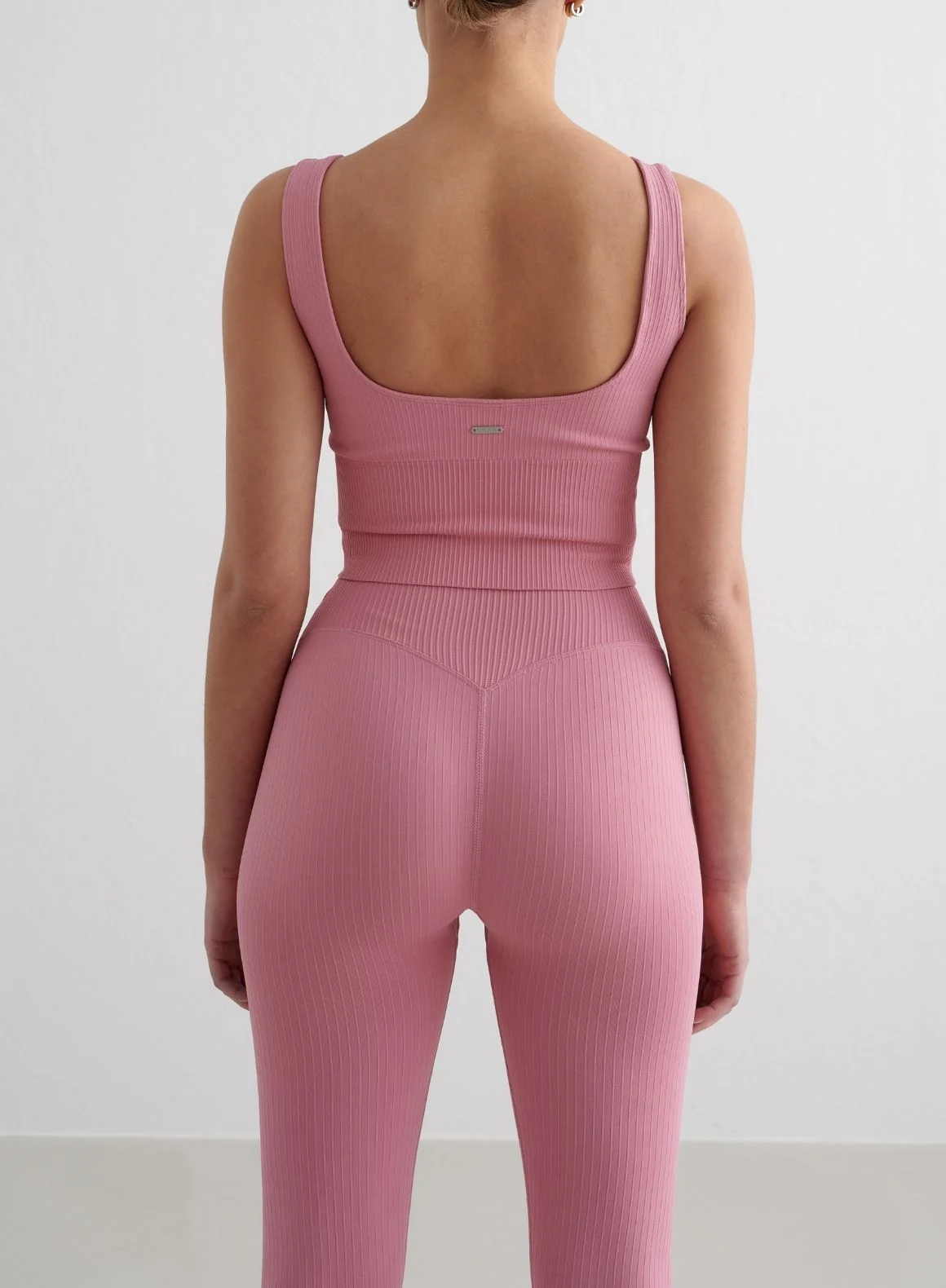Desert Rose Ribbed Seamless Petite Tights - Image 3