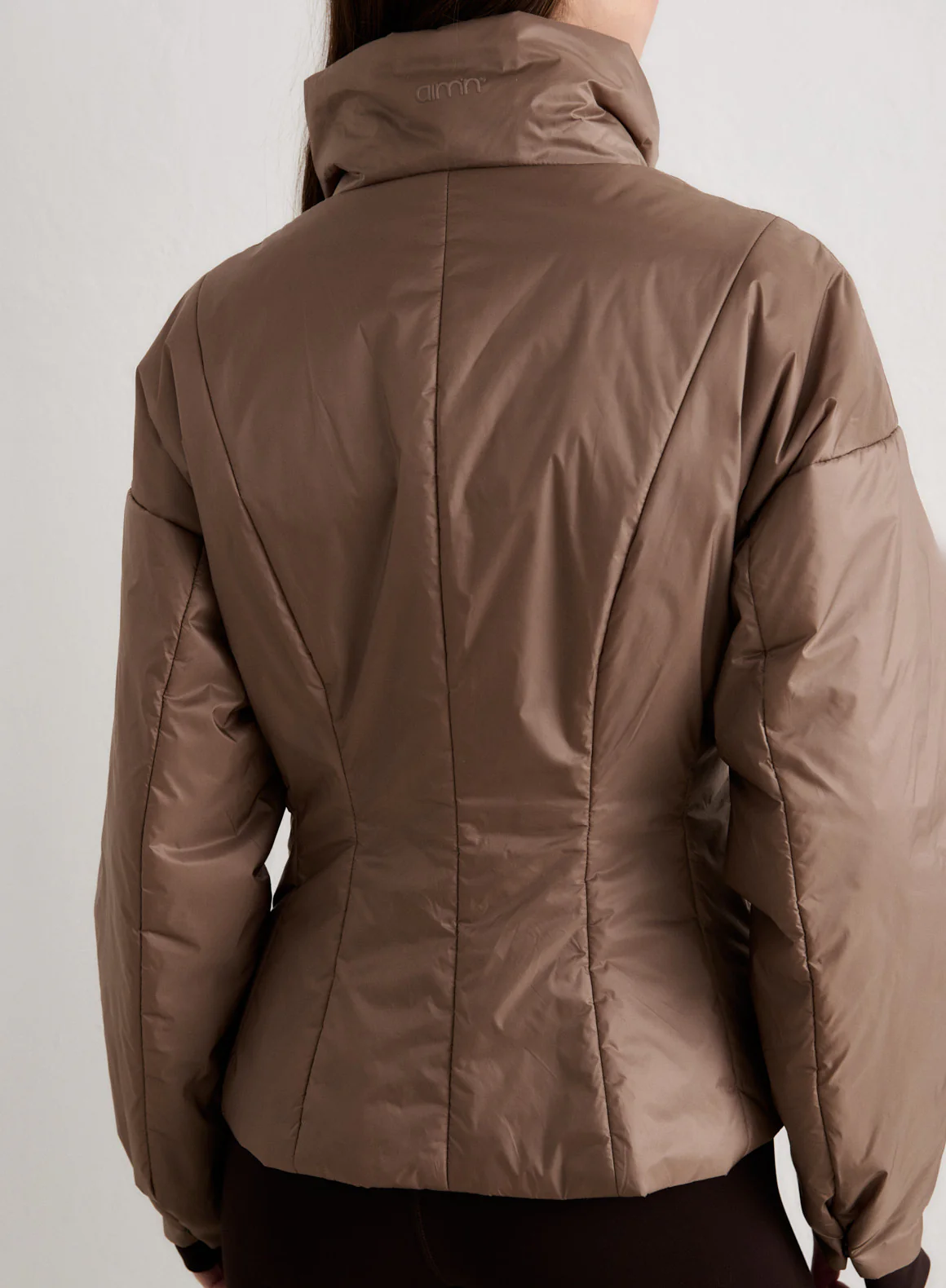 Espresso High Neck Contour Jacket - Image 4