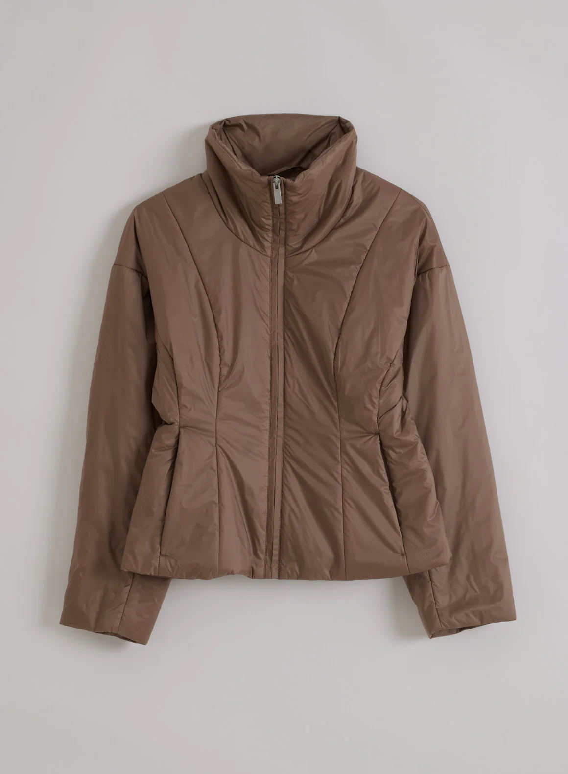 Espresso High Neck Contour Jacket - Image 6