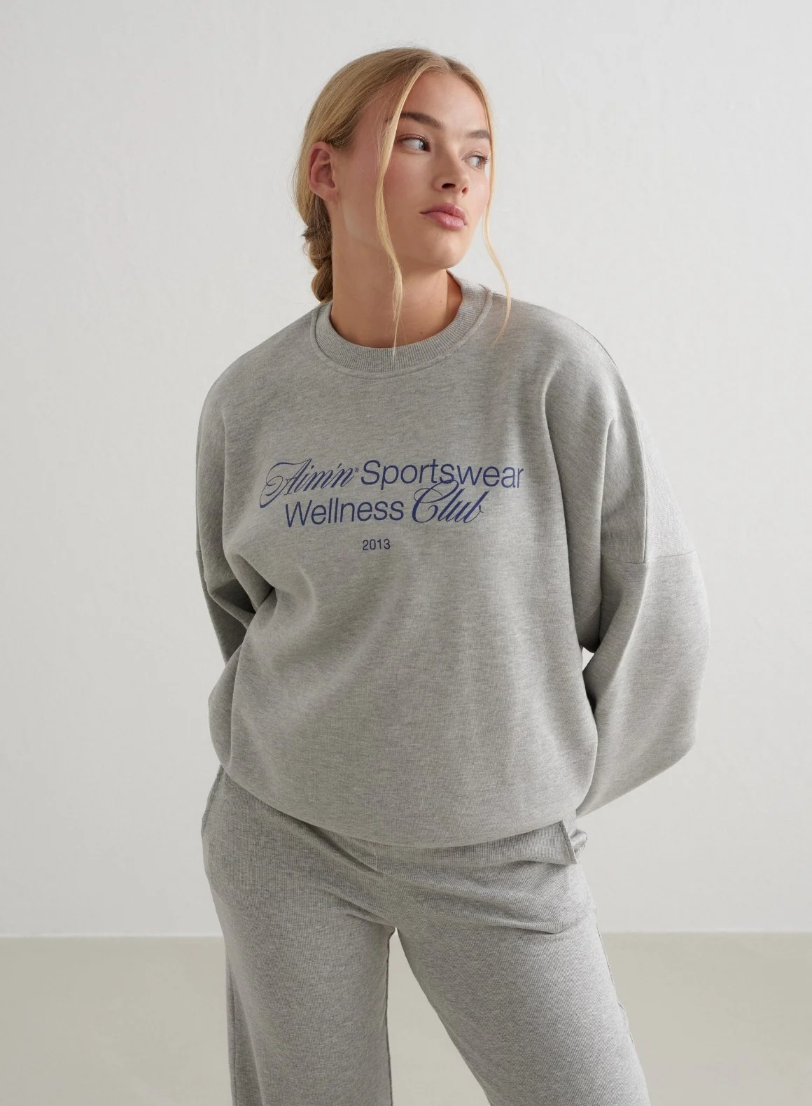 Grey Melange Wellness sweatshirt