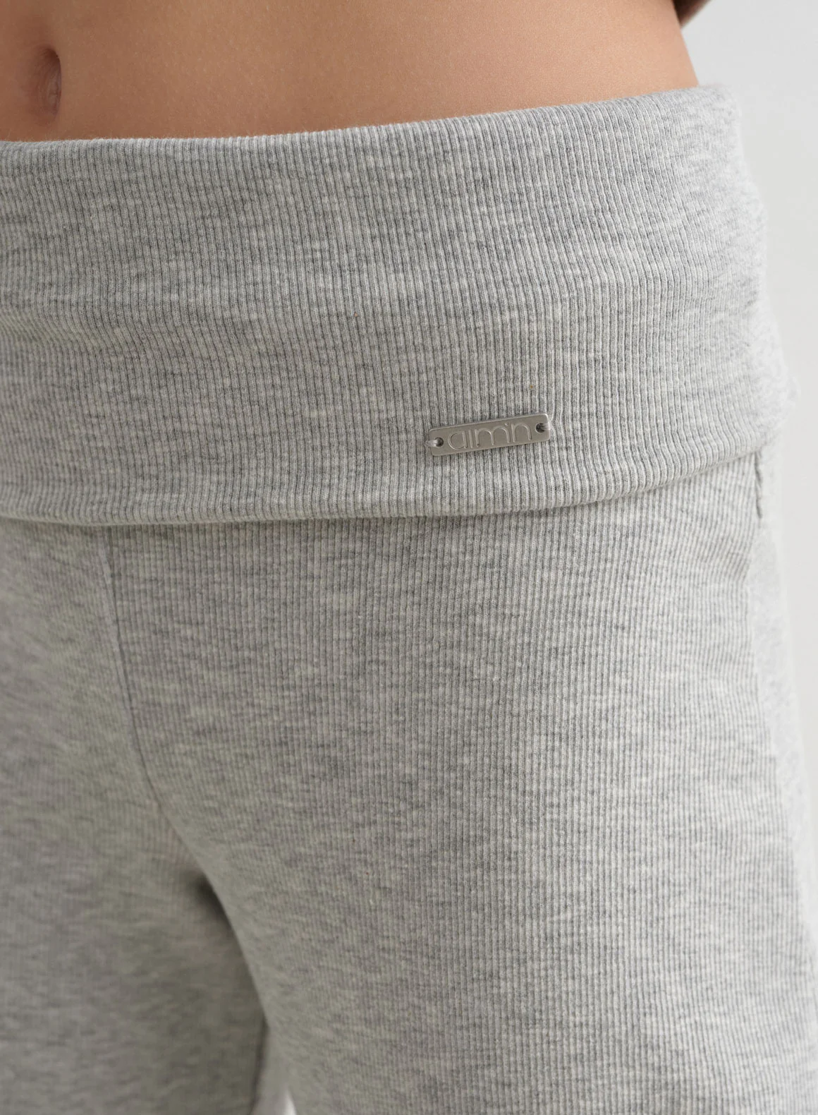 Grey Melange Young Ease Ribbed Pants - Image 6