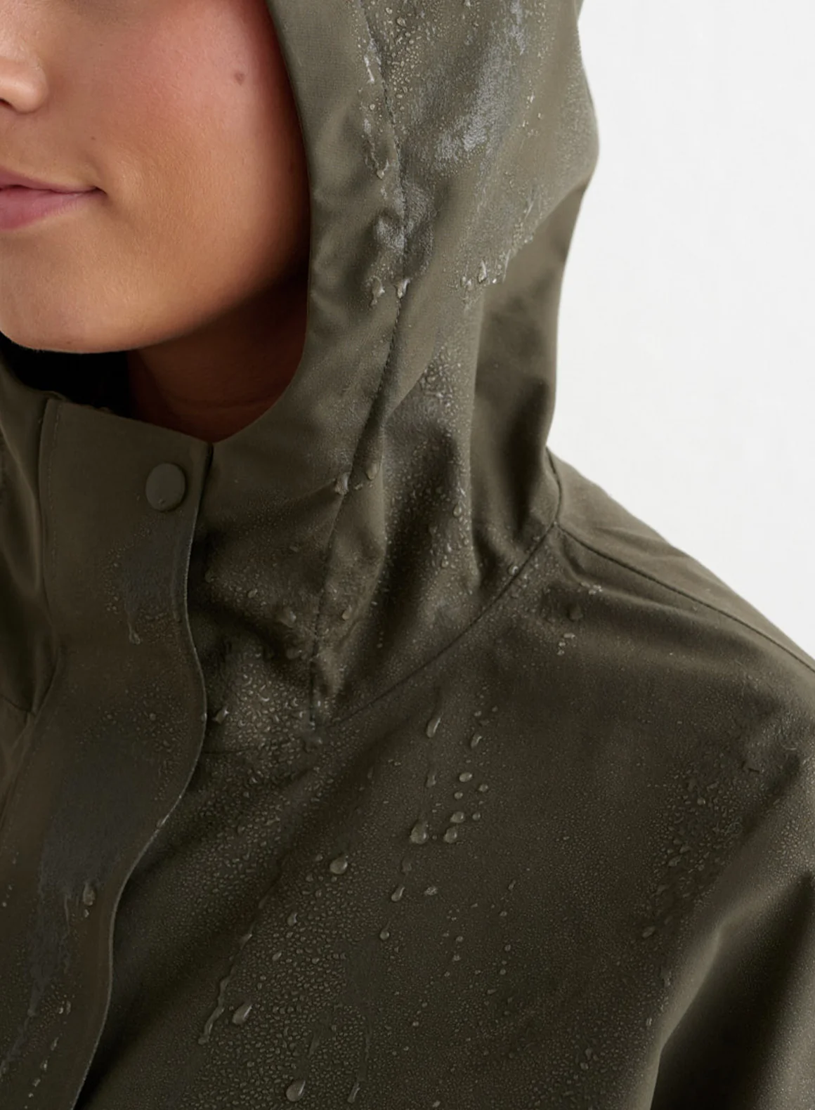 Khaki Waterproof Oversized Anorak - Image 5