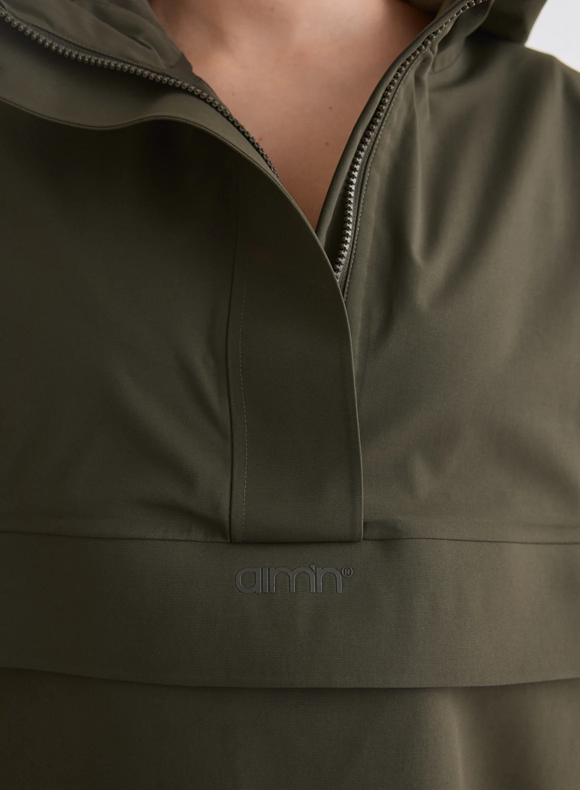 Khaki Waterproof Oversized Anorak - Image 6