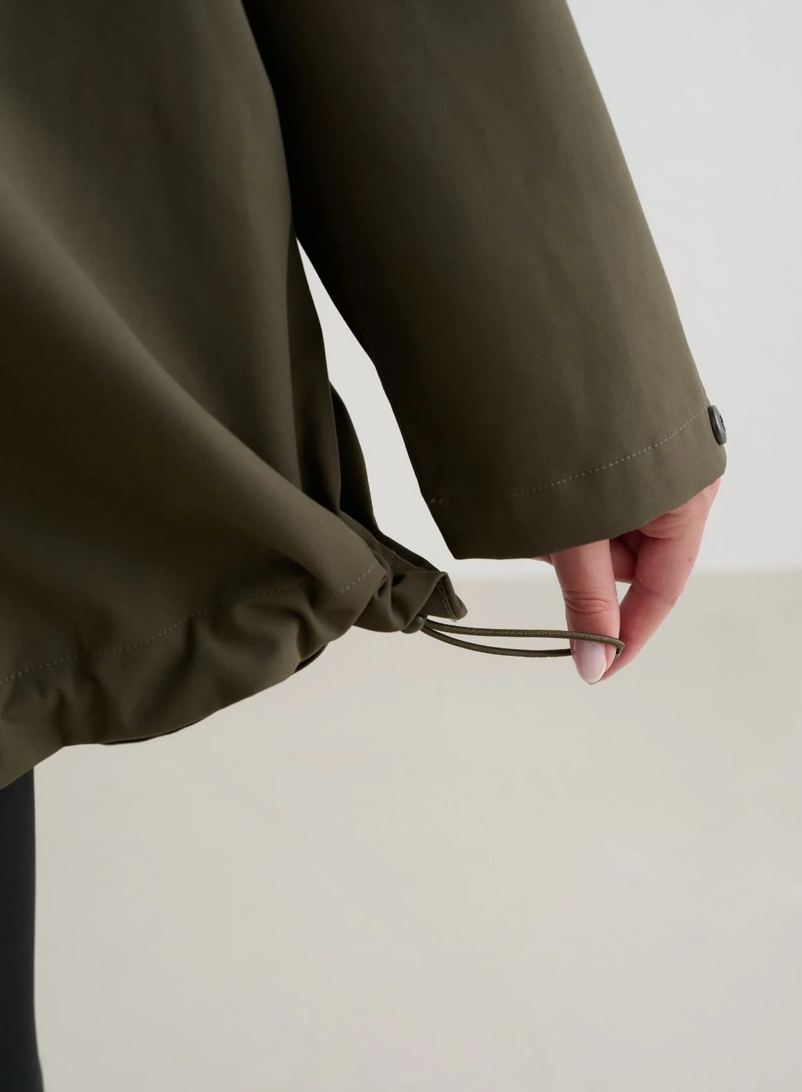 Khaki Waterproof Oversized Anorak - Image 8