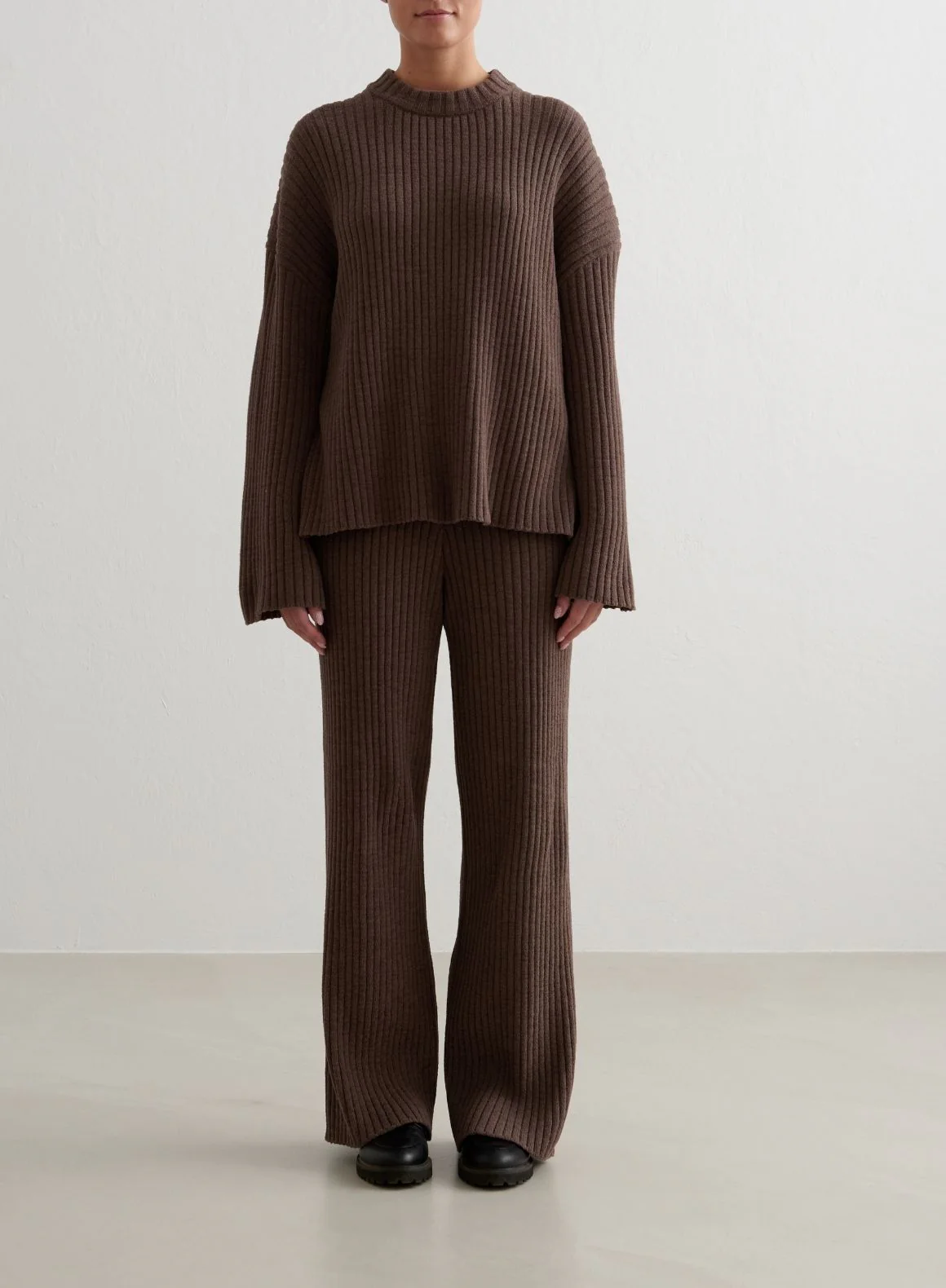 Macchiato Rib Knit Sweater & Pants Set