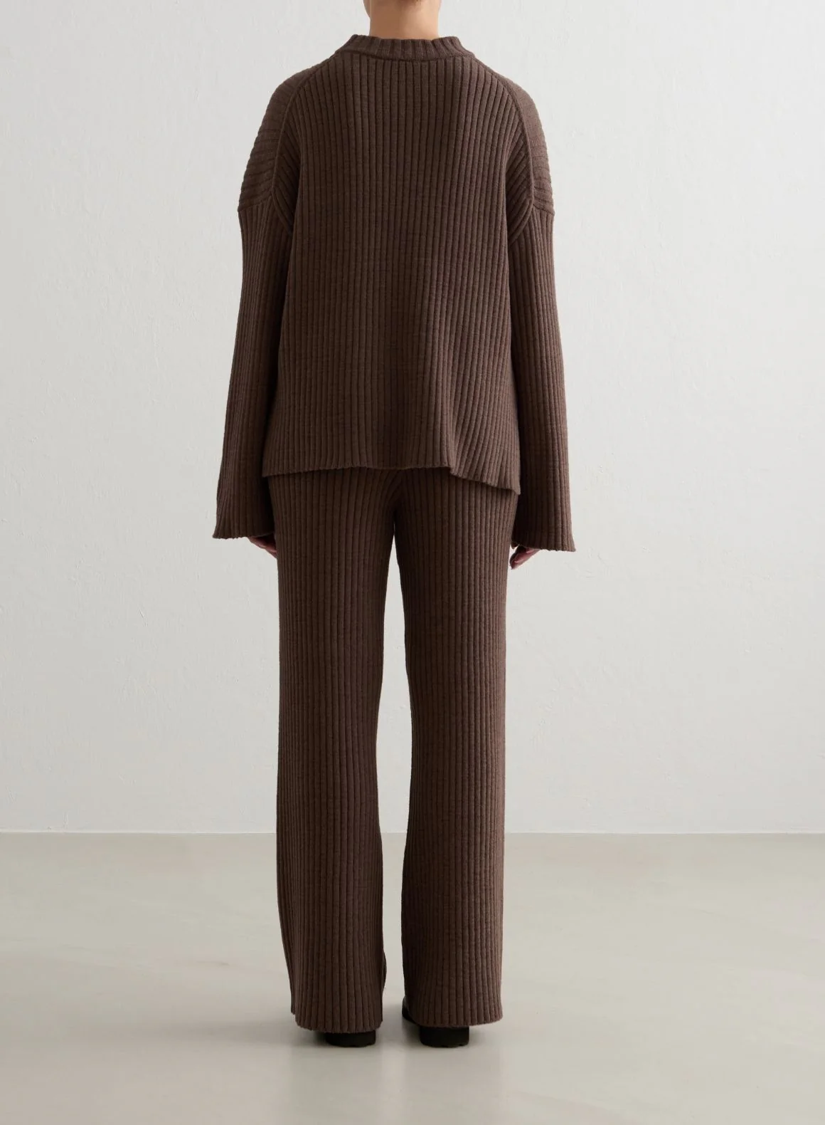 Macchiato Rib Knit Sweater & Pants Set - Image 2