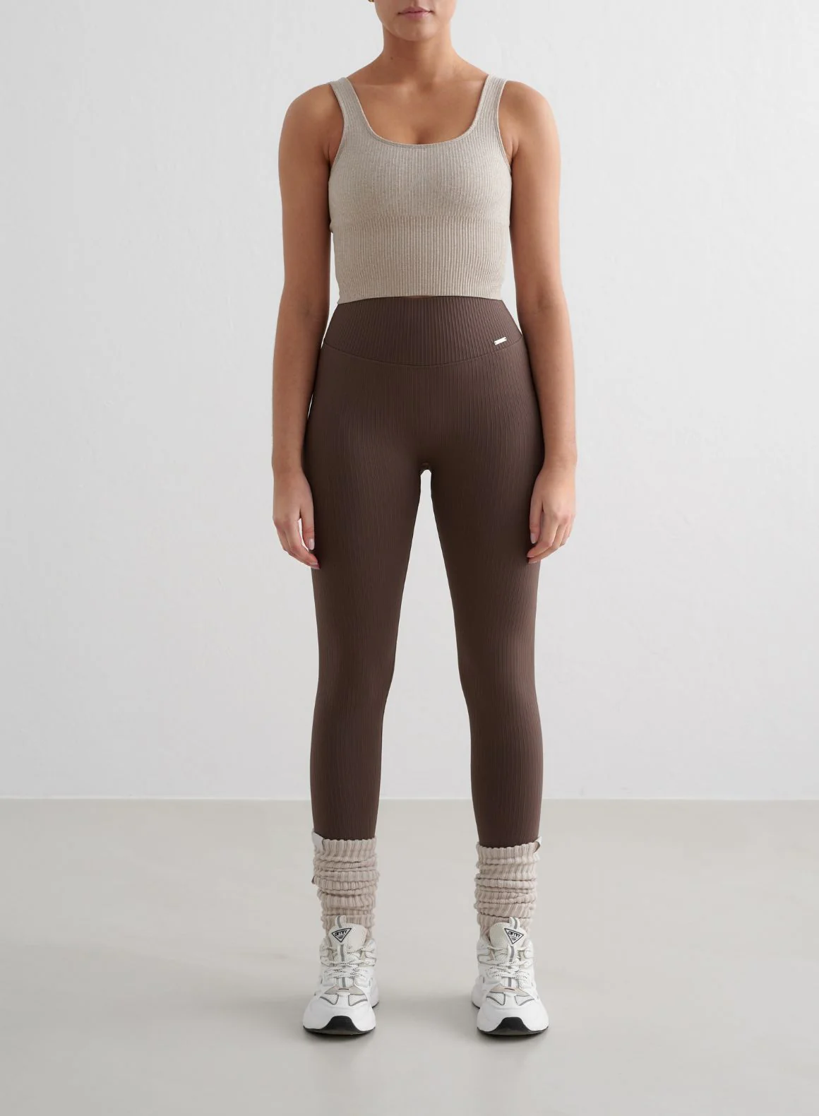 Macchiato Ribbed Seamless Petite Tights - Image 3