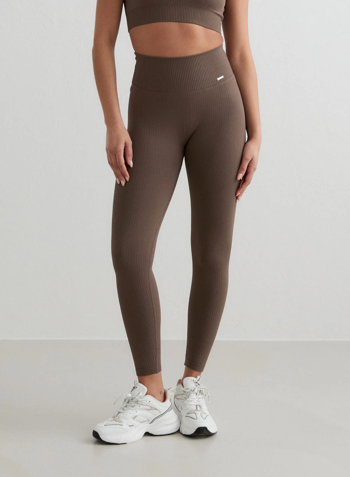 Macchiato Ribbed Seamless Petite Tights