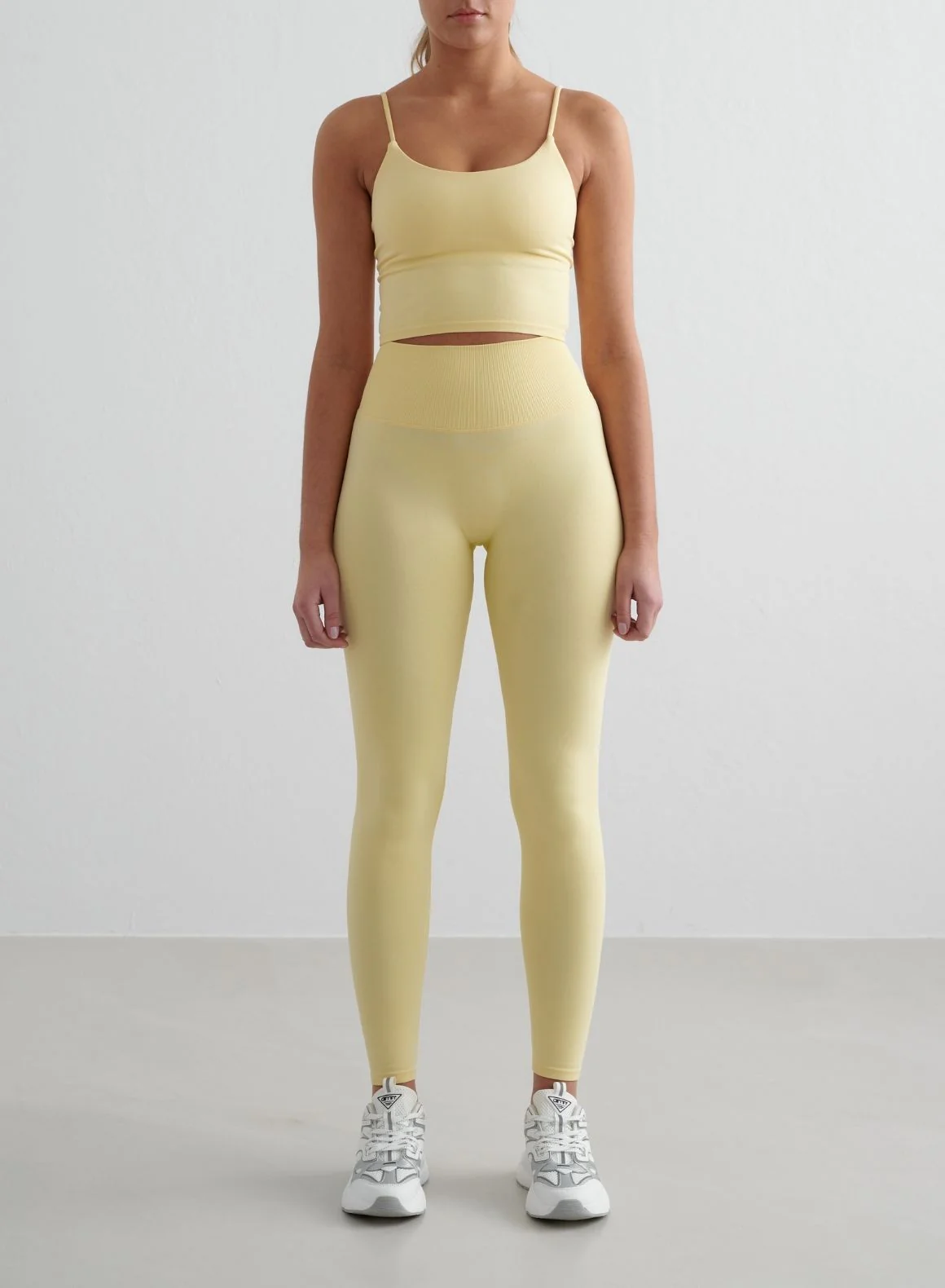 Mellow Shape Seamless Tights & Strap Singlet Set
