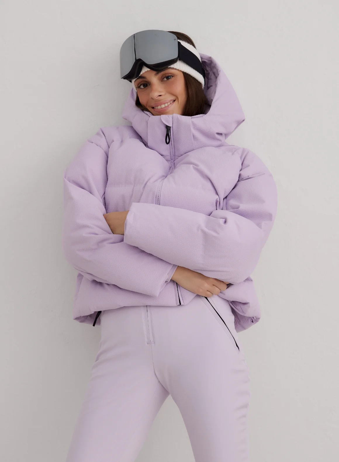 Pale Lavender Cortina Puffer Jacket - Image 7