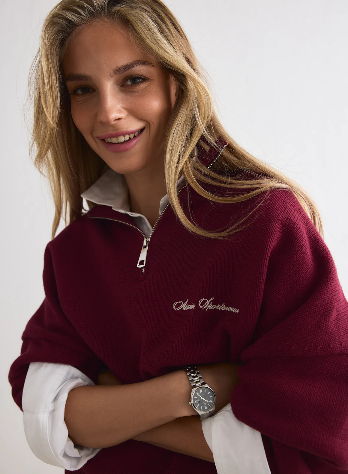 Ruby Cotton Knit Half Zip