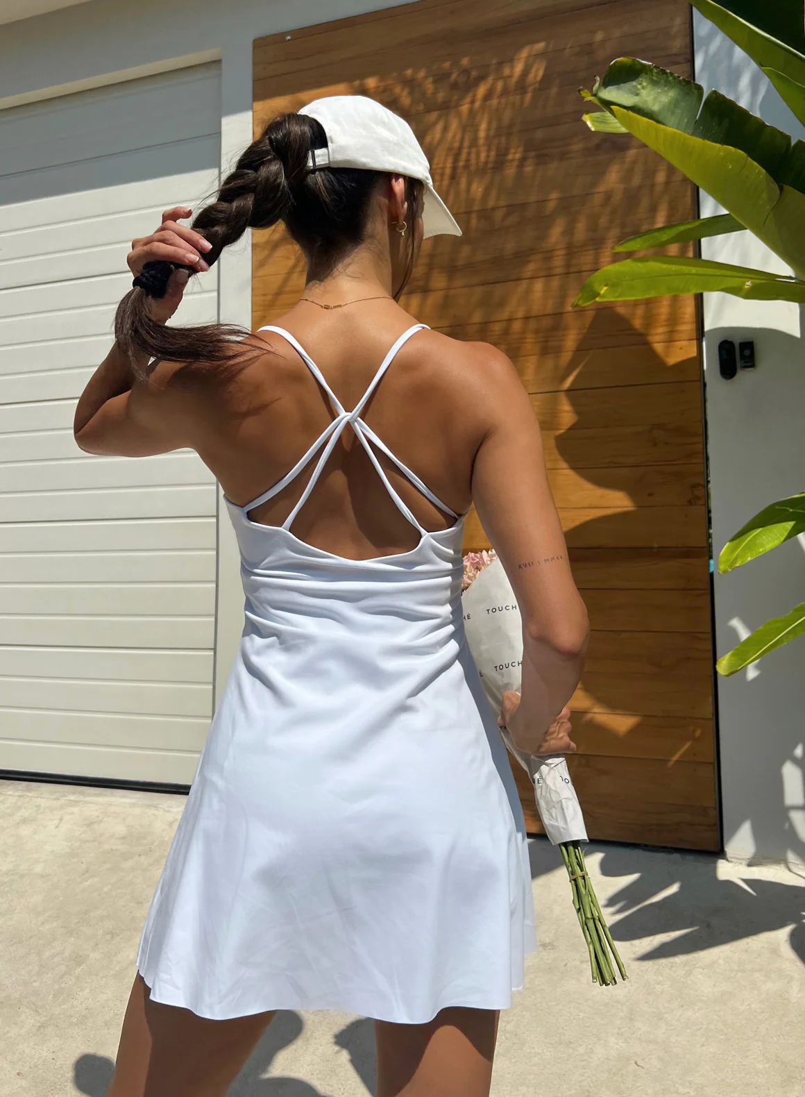 White Sense Strap Dress - Image 2